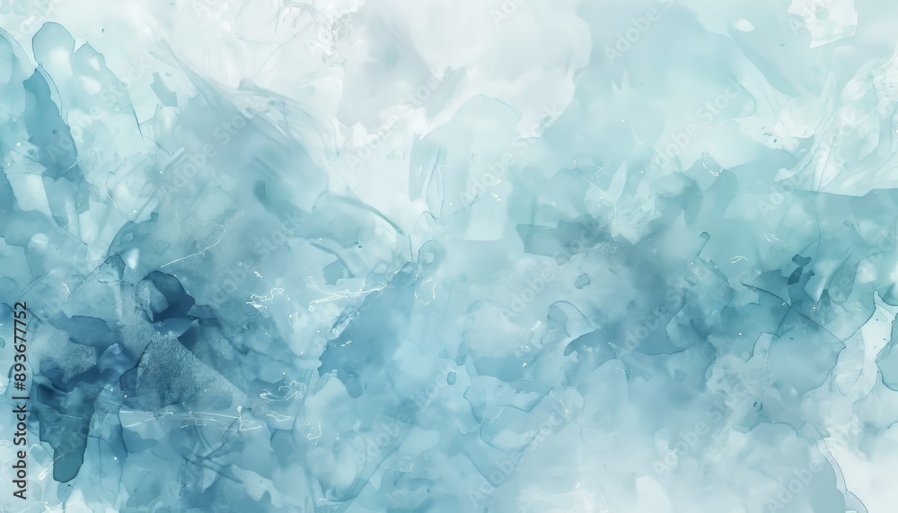 Ultra sharp photo presenting a pastel light blue watercolor painted background, with delicate Ultra sharp photo presenting a pastel light blue watercolor painted background, with delicate