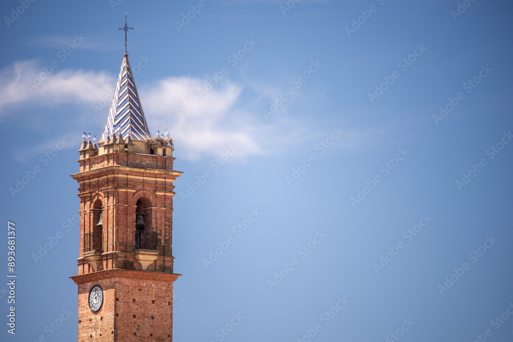 Espiritu Santo Church Tower in Fuenteheridos, Huelva, Spain Espiritu Santo Church Tower in Fuenteheridos, Huelva, Spain