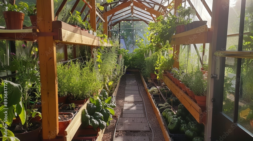 Permaculture Greenhouse with Companion Planting and Sustainable Farming Techniques Permaculture Greenhouse with Companion Planting and Sustainable Farming Techniques