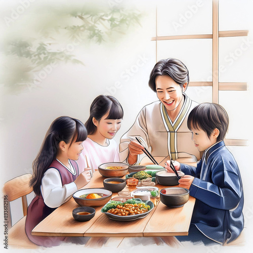 아빠와 3남매