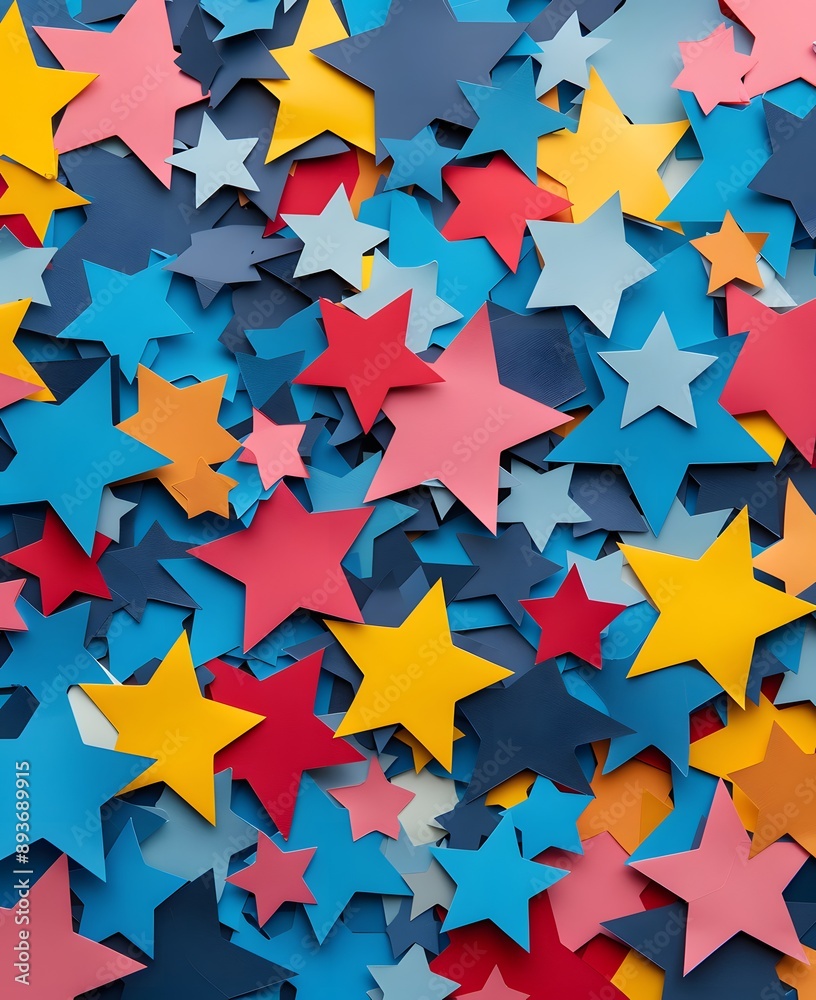 colorful cut out paper stars colorful cut out paper stars