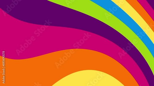 Rainbow Wave Backgrounds