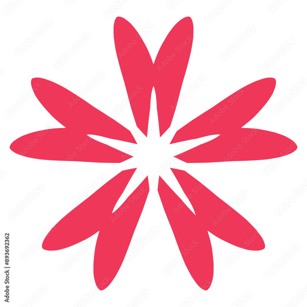 abstract red flower abstract red flower