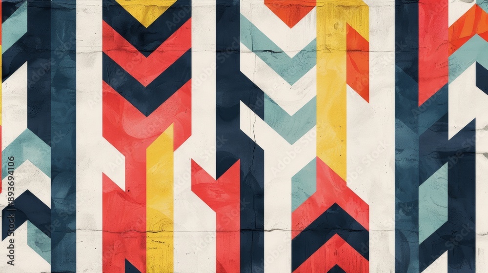 A colorful abstract design with a lot of arrows and lines A colorful abstract design with a lot of arrows and lines
