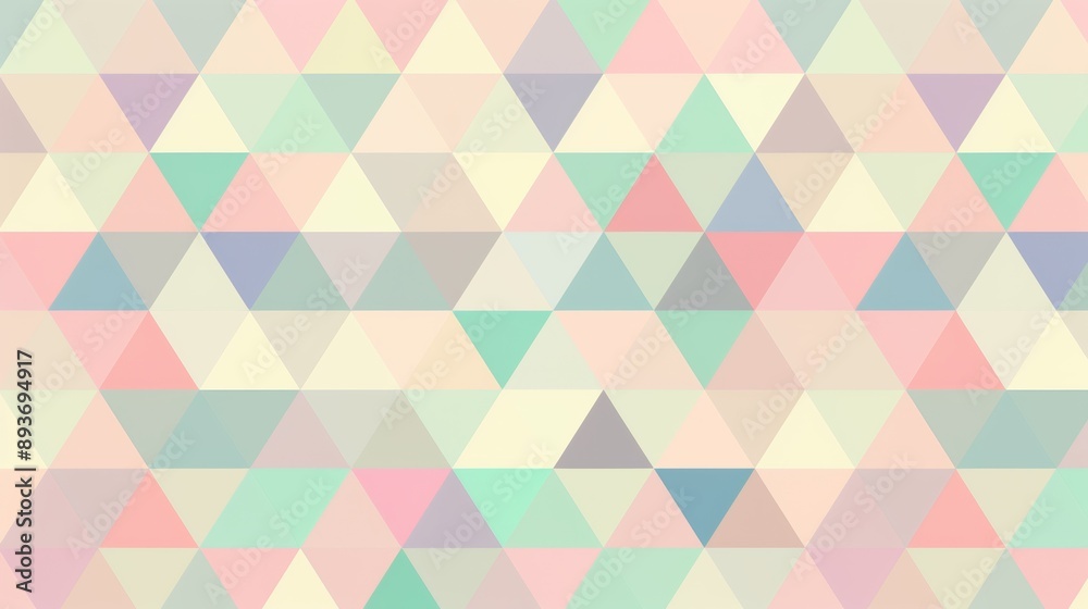 A colorful pattern of triangles is displayed on a white background A colorful pattern of triangles is displayed on a white background