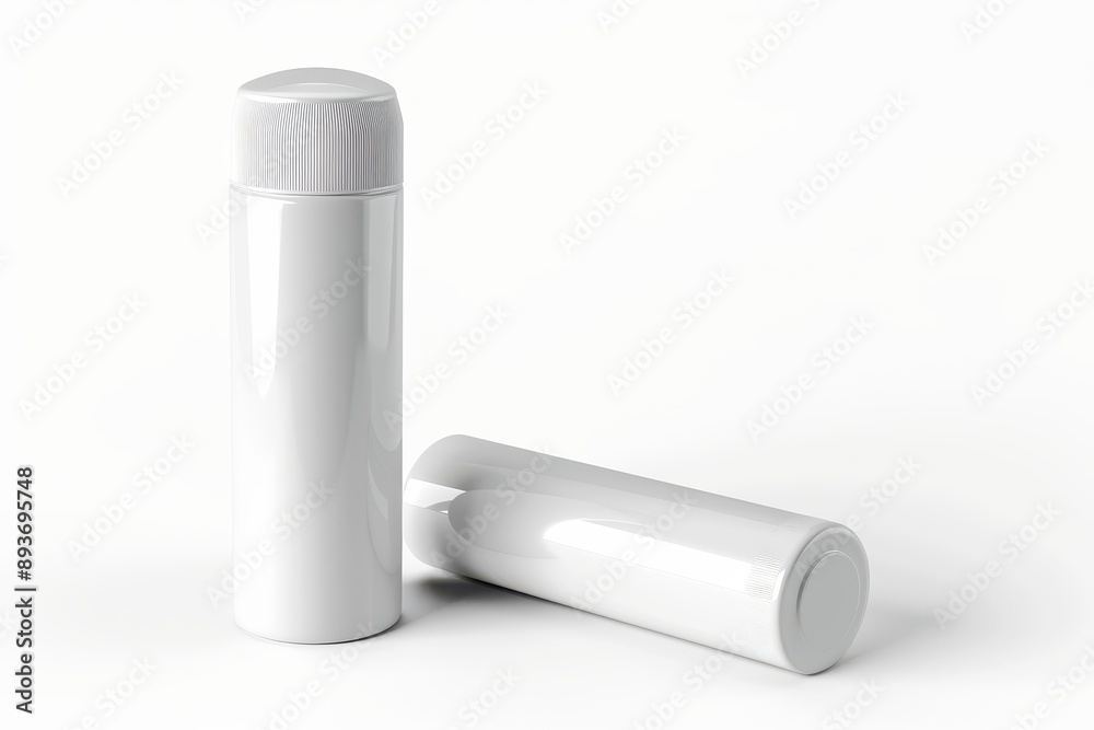 Plastic roll on deodorant bottle isolated on white background Plastic roll on deodorant bottle isolated on white background