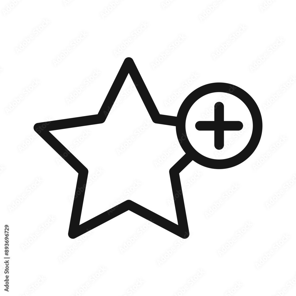Add to favorite icon Black line art vector logo Add to favorite icon Black line art vector logo