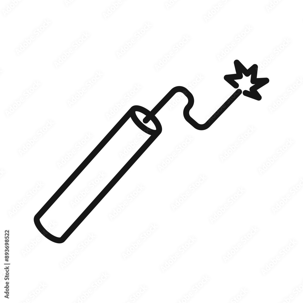 TNT dynamite icon Black line art vector logo TNT dynamite icon Black line art vector logo