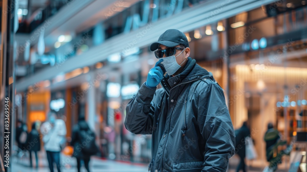 The man in a mall The man in a mall