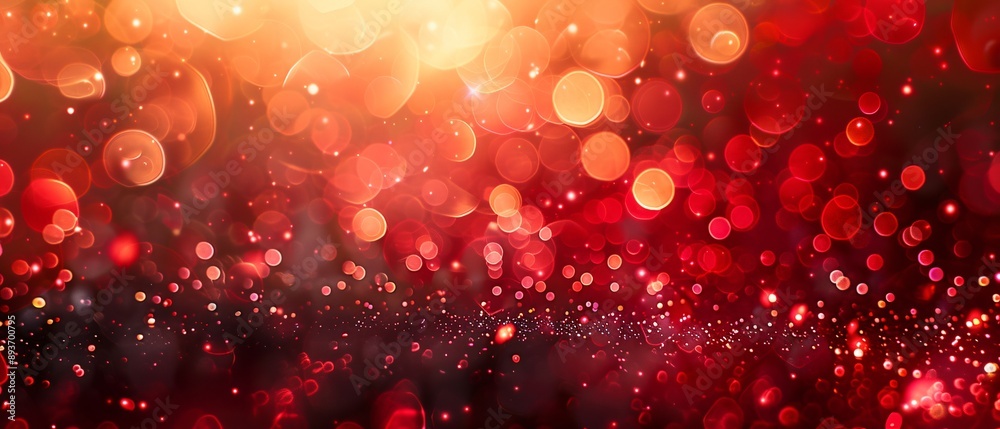 Radiant Red Bokeh Lights Vibrant Abstract Background of Energetic Sparkle and Boldness Radiant Red Bokeh Lights Vibrant Abstract Background of Energetic Sparkle and Boldness
