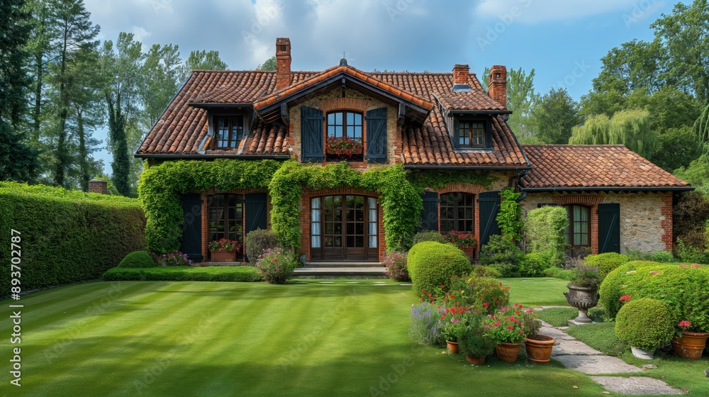 luxury big house exterior green grass field welcoming relax atmosphere luxury big house exterior green grass field welcoming relax atmosphere