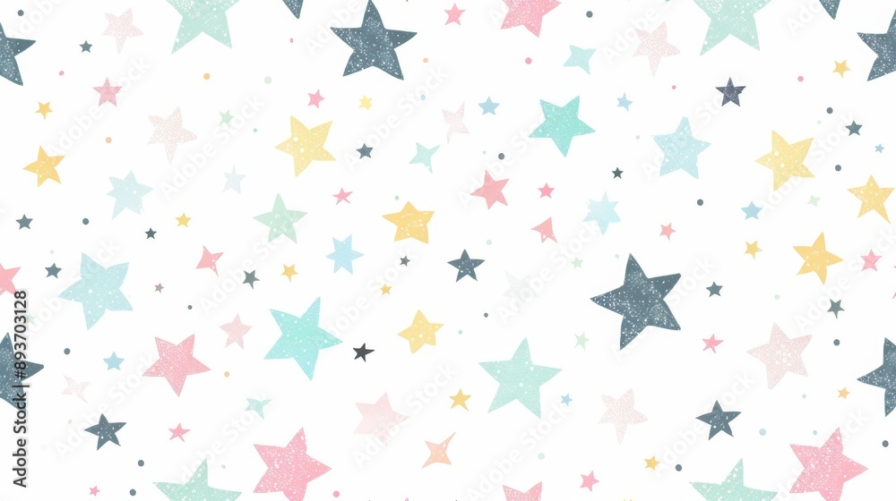 A colorful star pattern with a white background A colorful star pattern with a white background