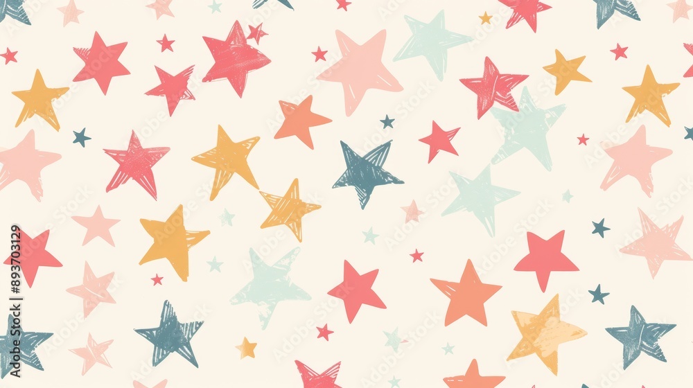 A colorful star pattern with a lot of stars A colorful star pattern with a lot of stars