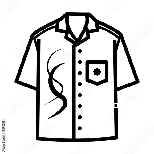 oversize shirt Line Icon