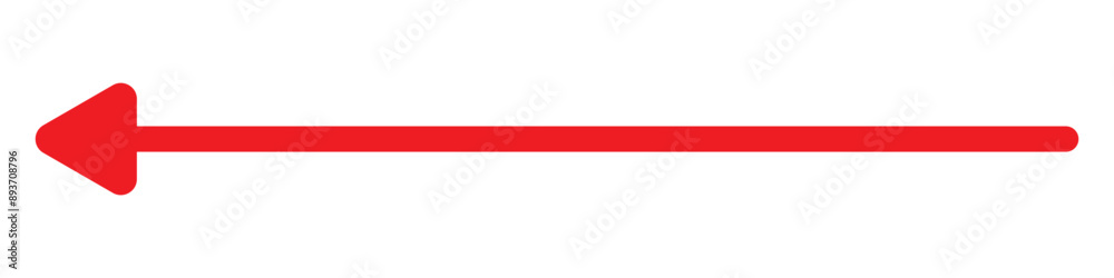 Long arrow icon vector. Red long arrow vector. flat style Arrow symbol. RED of an arrow on a white background. vector illustration. Long arrow icon vector. Red long arrow vector. flat style Arrow symbol. RED of an arrow on a white background. vector illustration.