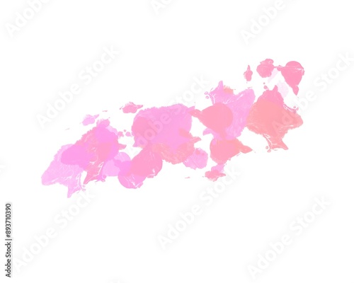 Print in pink on a white background as an outline