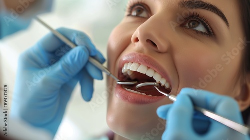 dental hygienist teaching a patient proper oral hygiene techniques