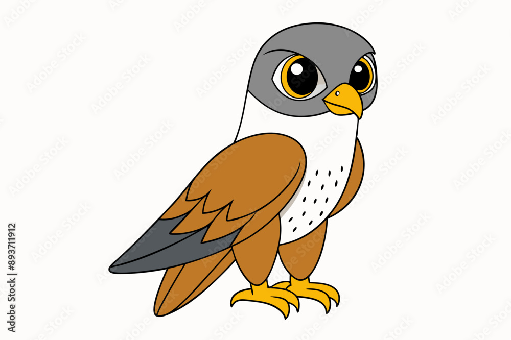 Obraz premium A Falcon vector art illustration