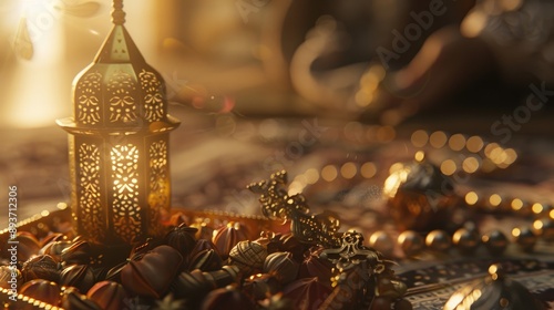 Close-up islamic new year concept.