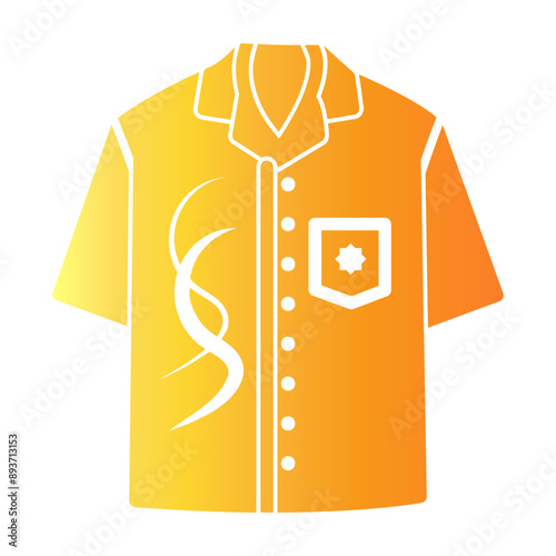 oversize shirt Gradient icon