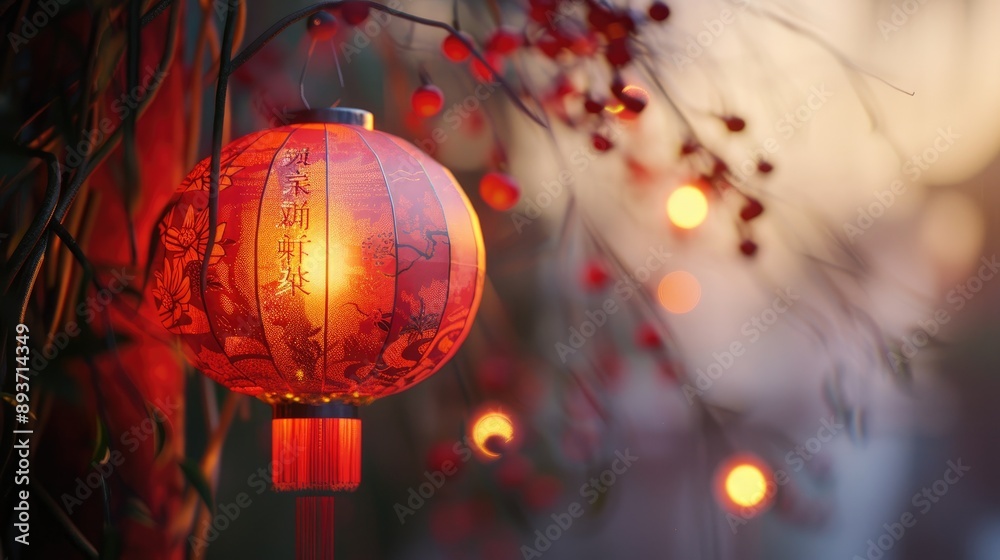 Traditional Chinese New Year Lantern. Traditional Chinese New Year Lantern.