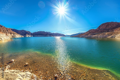 The Hoover Dam, the largest reservoir in the US, is barely a third full. Drought is causing water levels to fall to historic lows