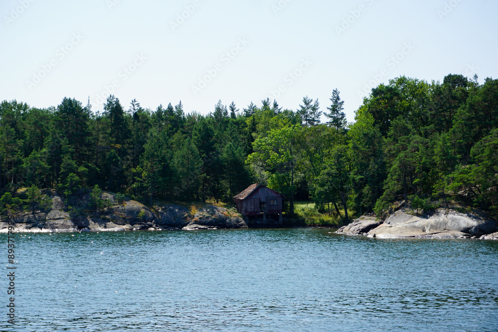 Scenic view of the archipelago during summer Scenic view of the archipelago during summer