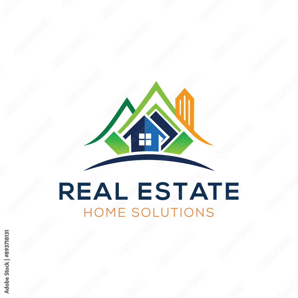 Fototapeta premium Building real estate logo design