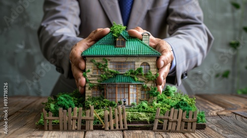 The Model House in Hands photo