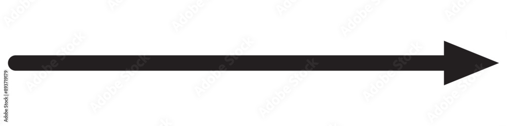 Black long arrow silhouette vector icon. flat style Arrow symbol. Black silhouette of an arrow on a white background. vector illustration. Black long arrow silhouette vector icon. flat style Arrow symbol. Black silhouette of an arrow on a white background. vector illustration.