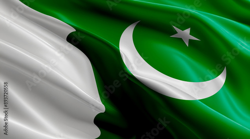 pakistani flag for national Day or Independence Day of pakistan