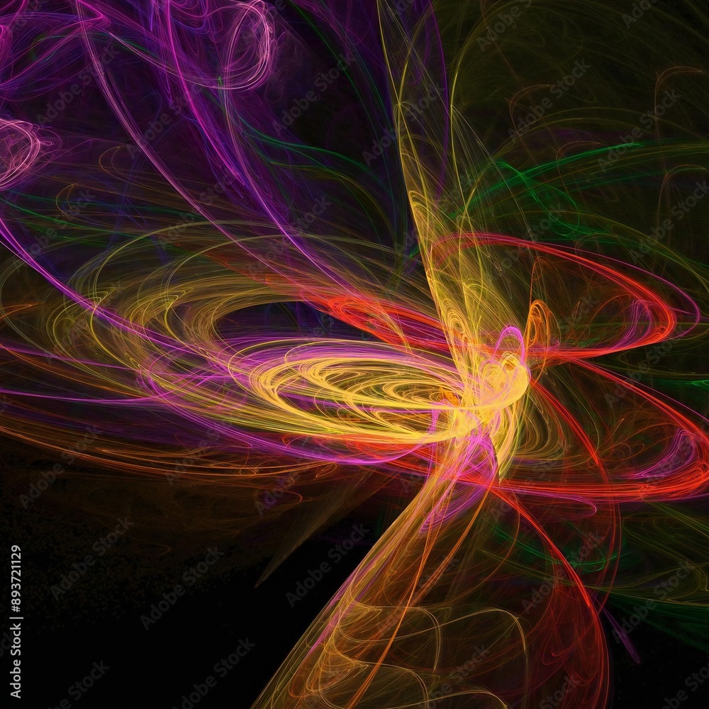 abstract fractal background with space abstract fractal background with space