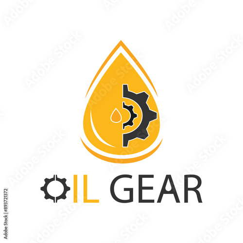 gear lubrication oil icon vector