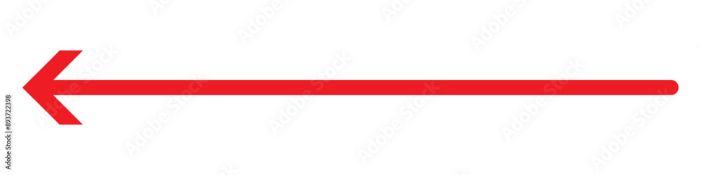 Long arrow icon vector. Red long arrow vector. flat style Arrow symbol. RED of an arrow on a white background. vector illustration. Long arrow icon vector. Red long arrow vector. flat style Arrow symbol. RED of an arrow on a white background. vector illustration.