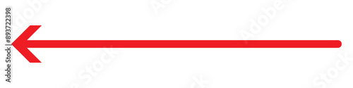Free Download Long arrow icon vector. Red long arrow vector. flat style Arrow symbol. RED of an arrow on a white background. vector illustration. - GFXLoad