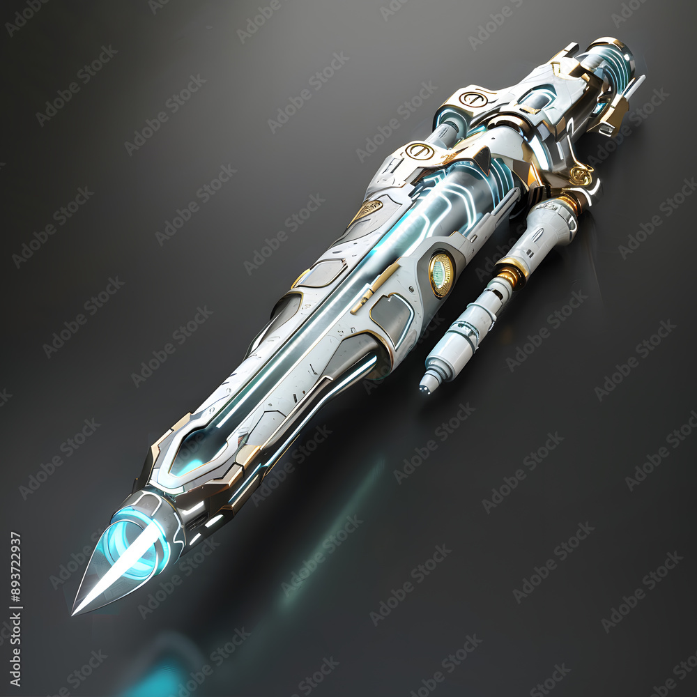 Advanced Futuristic Weapon With Energy Based Technology And Sleek