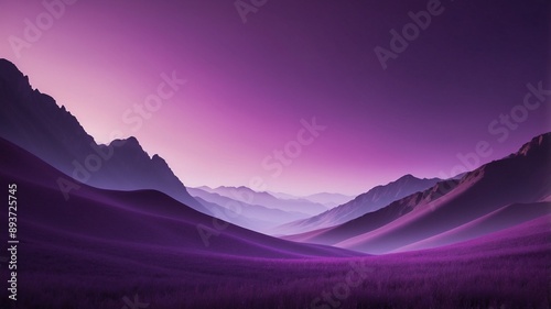 Purple Mountain Landscape