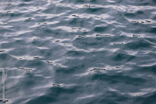 Lake dark blue water background