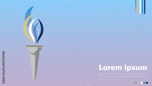 Olympic Sport background, Colored Olympic Games abstract, colorful banner, Vector EPS 10