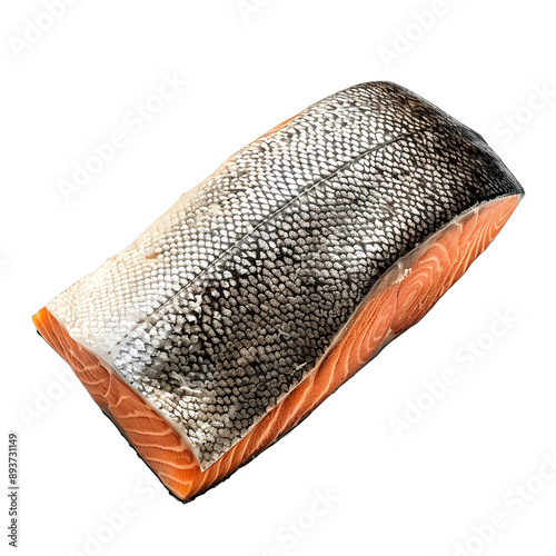 [Transparent Background PNG]A fresh side of salmon photo