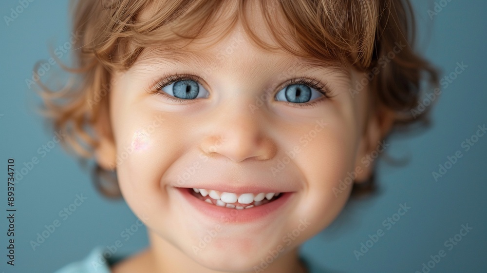 Closeup of a childs face with a big smile, photorealistic, natural lighting, highdetail, expressing pure joy and excitement Closeup of a childs face with a big smile, photorealistic, natural lighting, highdetail, expressing pure joy and excitement