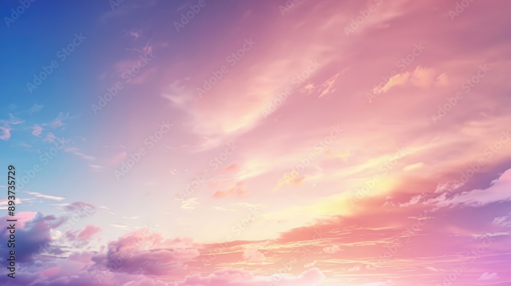 Obraz premium Sky in twilight with space for text