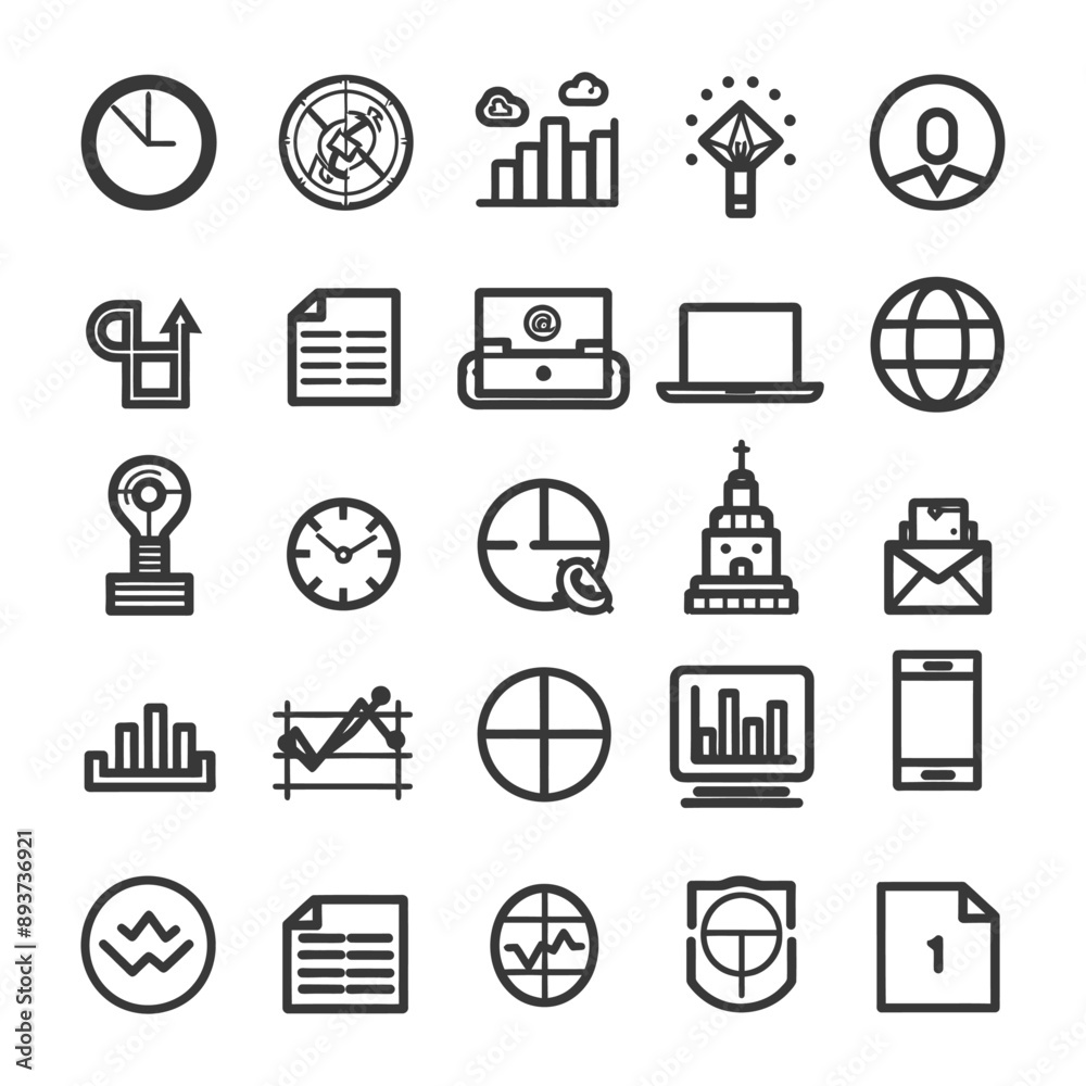 minimalist line art icon business collection set logo symbol minimalist line art icon business collection set logo symbol