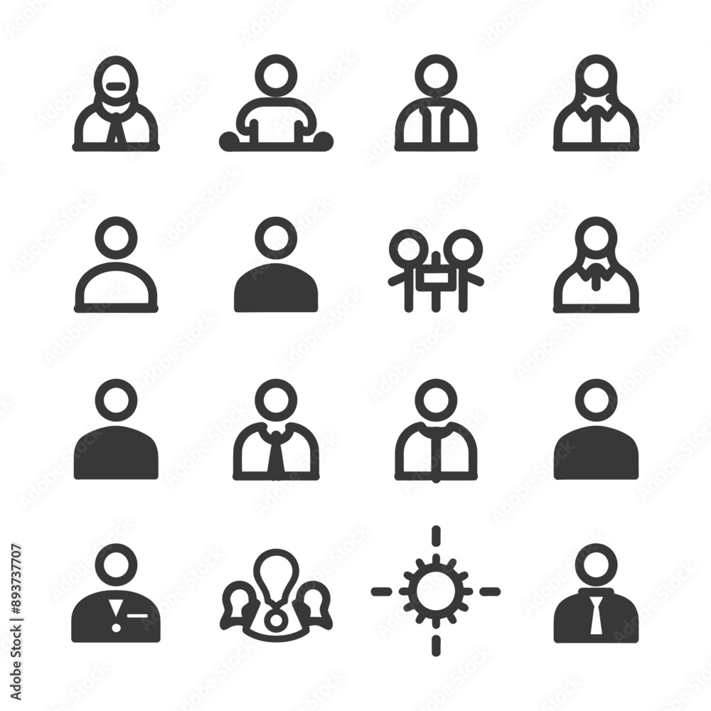 minimalist line art icon collaboration collection set logo symbol minimalist line art icon collaboration collection set logo symbol