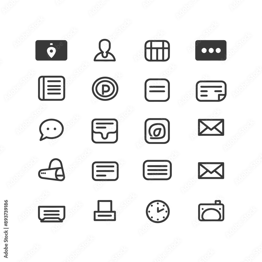 minimalist line art icon forum collection set logo symbol minimalist line art icon forum collection set logo symbol