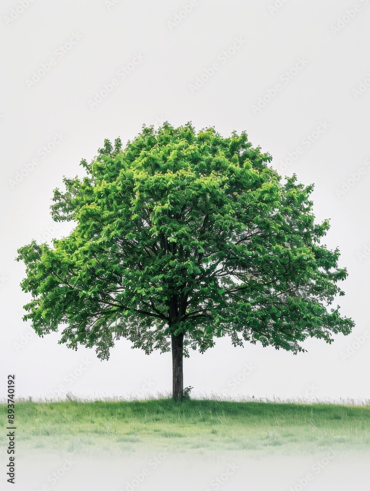 beautiful isolated trees on white background, various species like elm, sycamore, and pine, serene and natural atmosphere beautiful isolated trees on white background, various species like elm, sycamore, and pine, serene and natural atmosphere