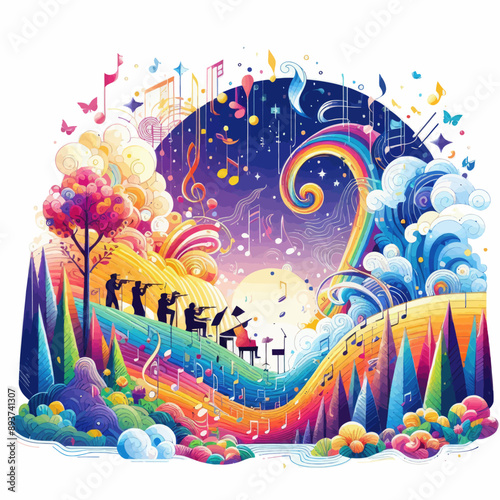 this vector about symphony of color 