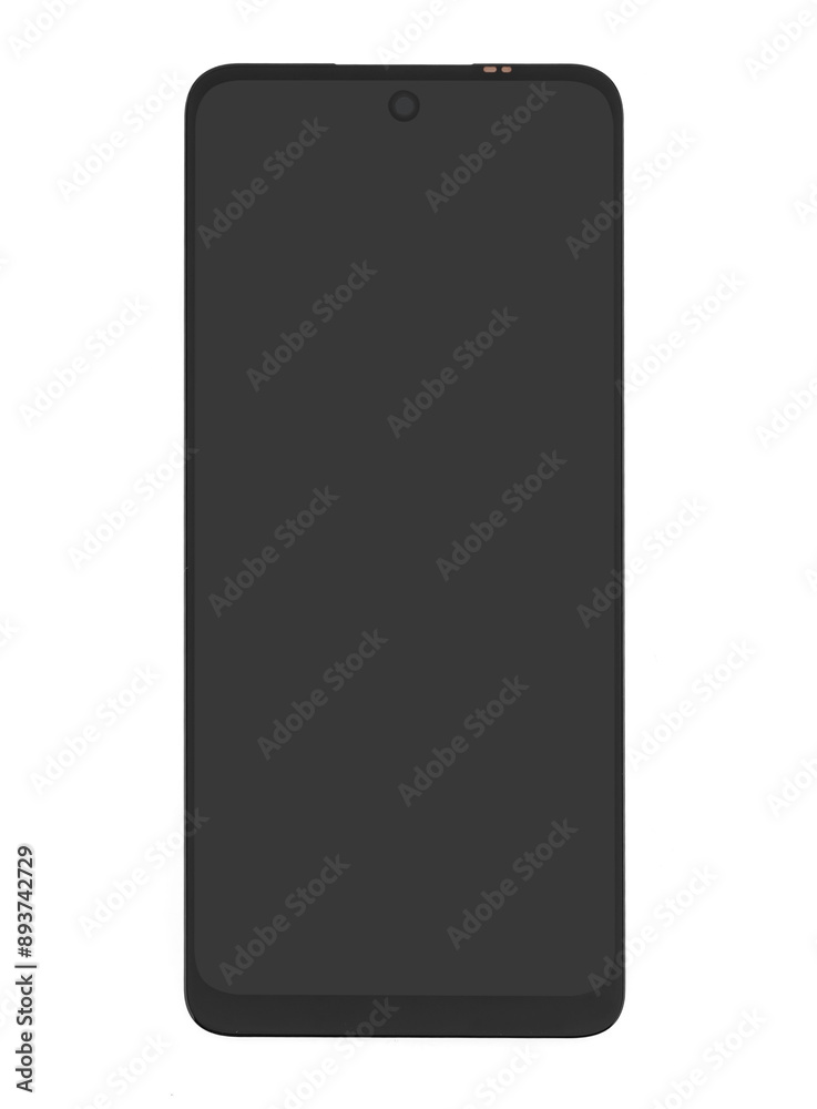touchscreen phone screen, insulated on white background touchscreen phone screen, insulated on white background