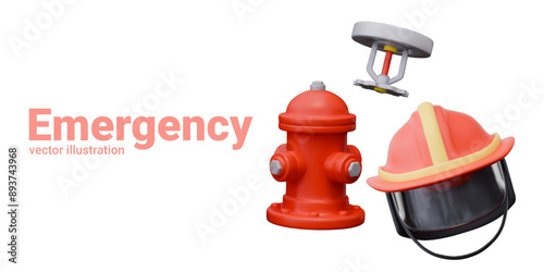 Items for quick fire extinguishing. Elements for automatic system and manual work