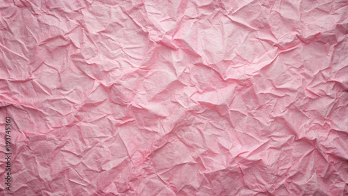 pink crumpled paper, pink paper texture.